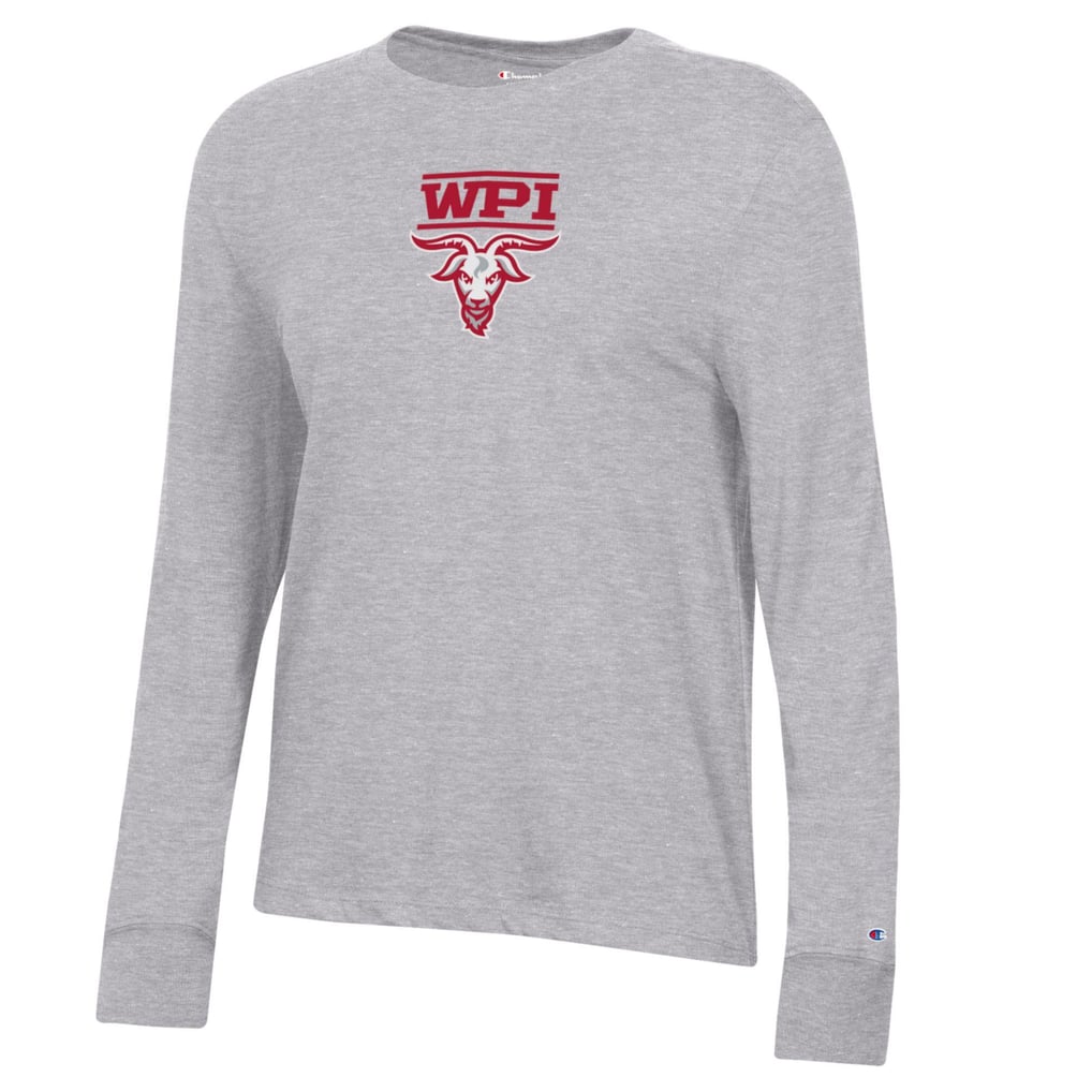  Worcester Polytechnic Institute Engineers Champion Women's Core Long Sleeve T-Shirt - Gray